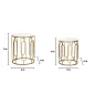 Stoliki TORY Marmur Para 46x55-39x48 cm